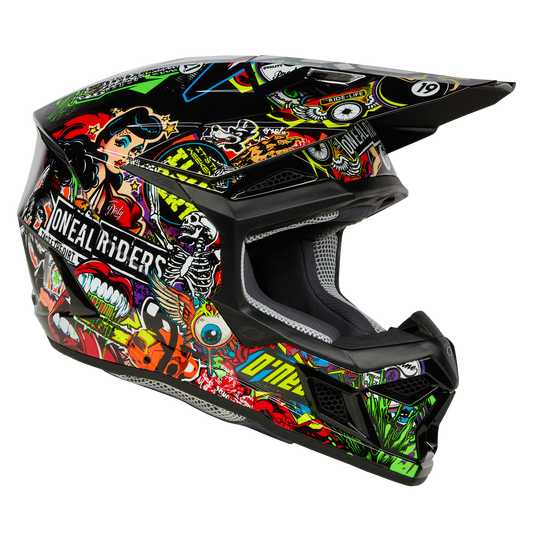 O'Neal 3 SRS Crank Multi Helmet – DOT Certified Lightweight Dirt Bike Helmet