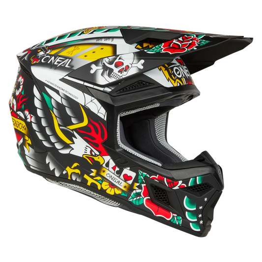 O'Neal 3 SRS Inked Multi Helmet – Premium Off-Road Dirt Bike Helmet