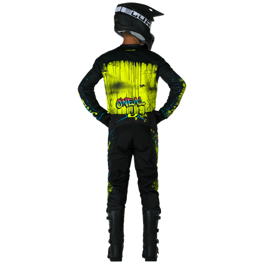 O'Neal Youth Element Rancid Black/Neon Pro Gear Pack
