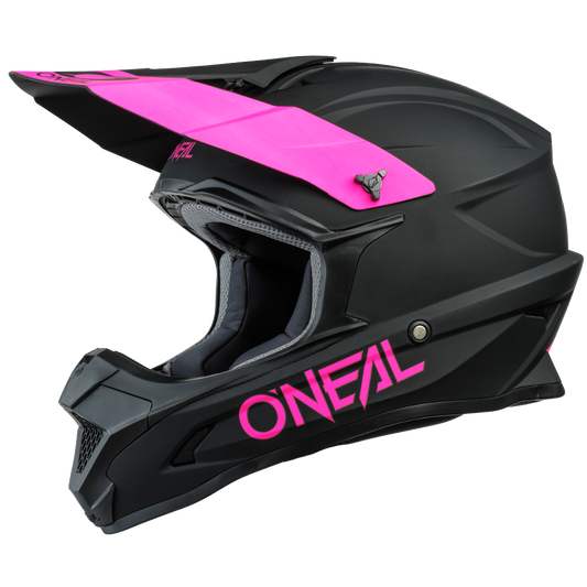 O'neal 1 SRS Solid Helmet Black/Pink