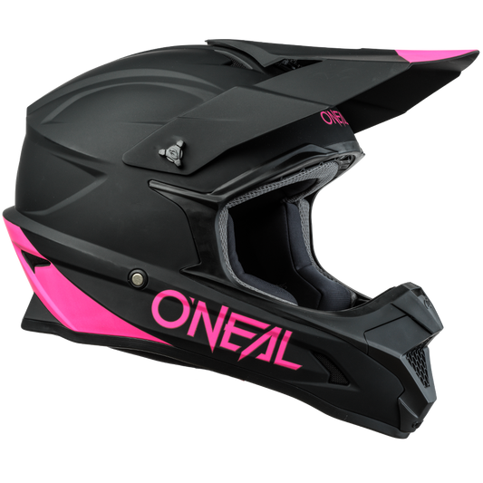 O'neal 1 SRS Solid Helmet Black/Pink