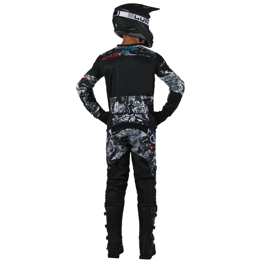 O'Neal Youth Element Attack Black/White Pro Gear Pack