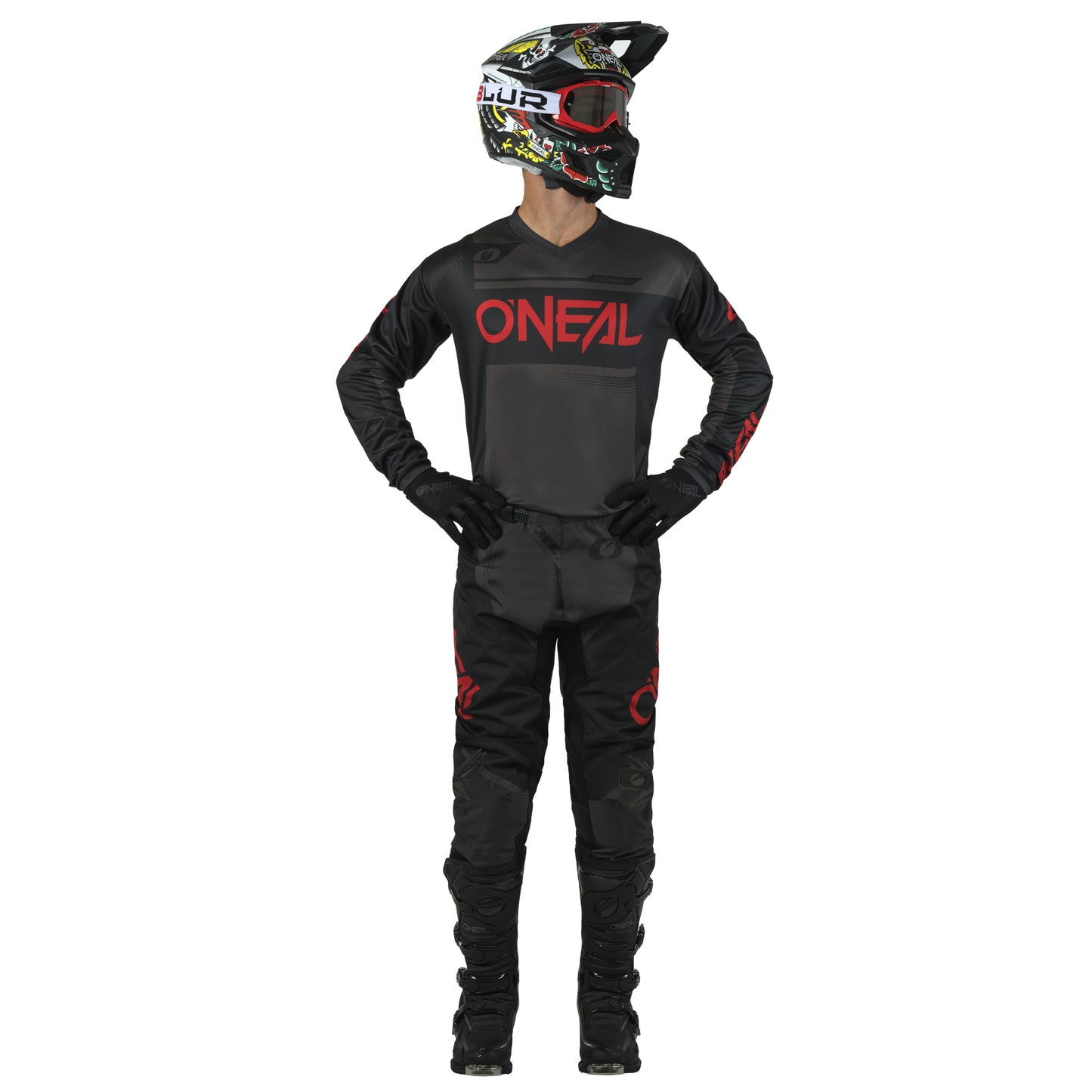 Pro Gear Pack  – Premium Motocross Bundle - Black/Gray/Red
