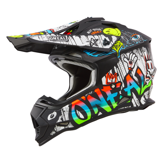 O'Neal 2 SRS Youth Rancid V.4 Helmet – Lightweight Off-Road Youth Helmet