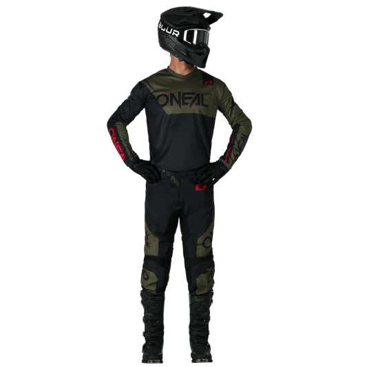 O'Neal Element Racewear Black/Olive Pro Gear Pack