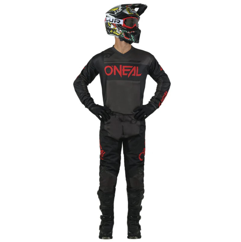 O'Neal Youth Element Racewear Black/Gray/Red Pro Gear Pack