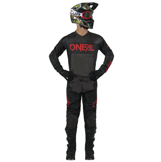 O'Neal Youth Element Racewear Black/Gray/Red Pro Gear Pack