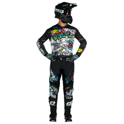 O'Neal Youth Element Rancid Black/White Pro Gear Pack