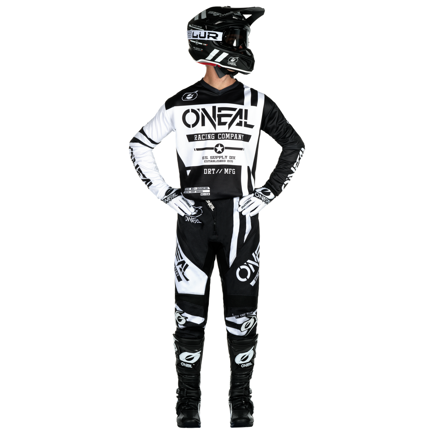 $119 O'Neal Element Warhawk Black/White bundle 