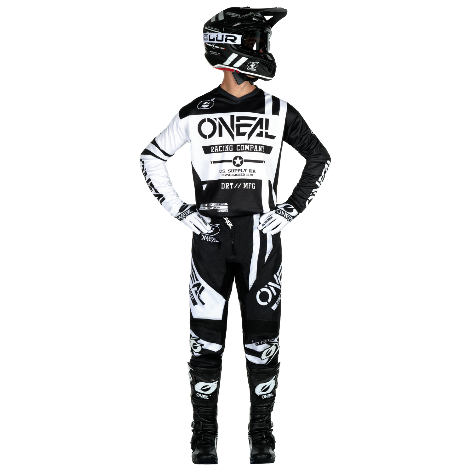 $119 O'Neal Element Warhawk Black/White bundle 