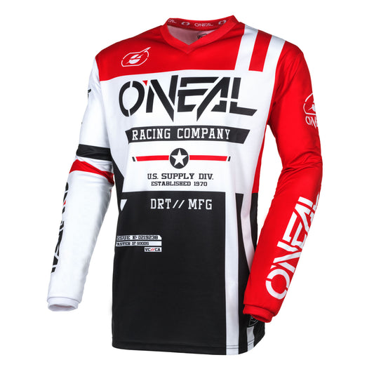 O'NEAL Element Warhawk V.4 Jersey Black/White/Red